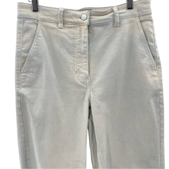 Everlane Wide Leg High Waisted Cropped Casual Quality Denim Jeans Size 8 Boho - Picture 4 of 16